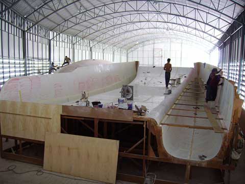 Fibreglass covering