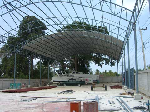 Boat parking in Pattaya - 2400 meters - During the building